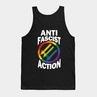 Pround LGBT Anti Fascist Action Gift Antifa Logo Tank Top